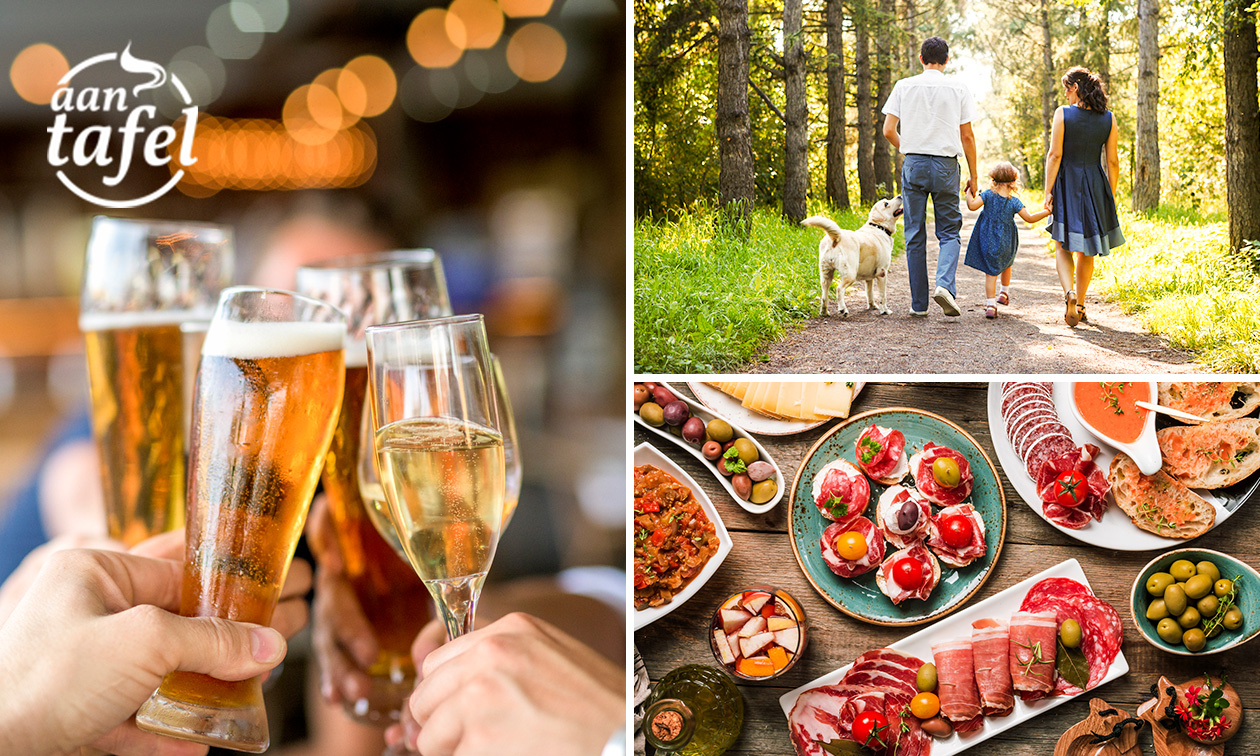 Luxe high beer/wine of wandelarrangement bij Restaurant Aan Tafel