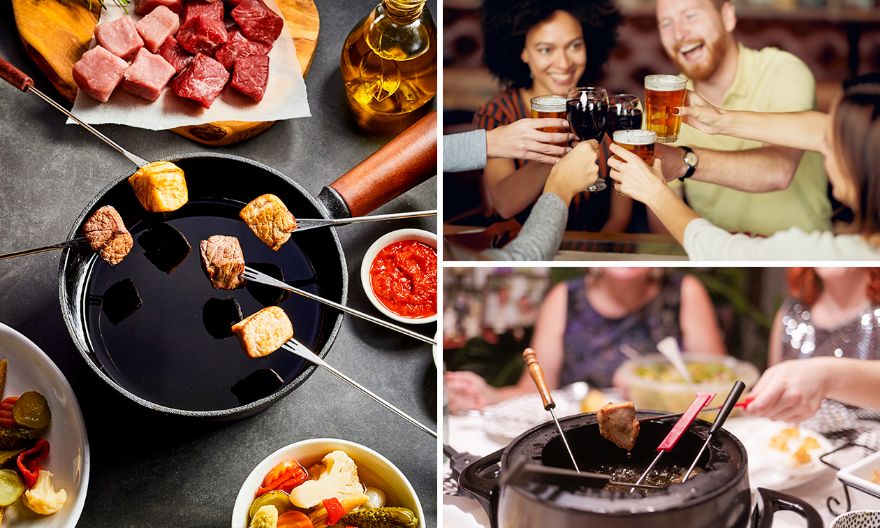 Fondue bourguignonne bij Restaurant Aquarius