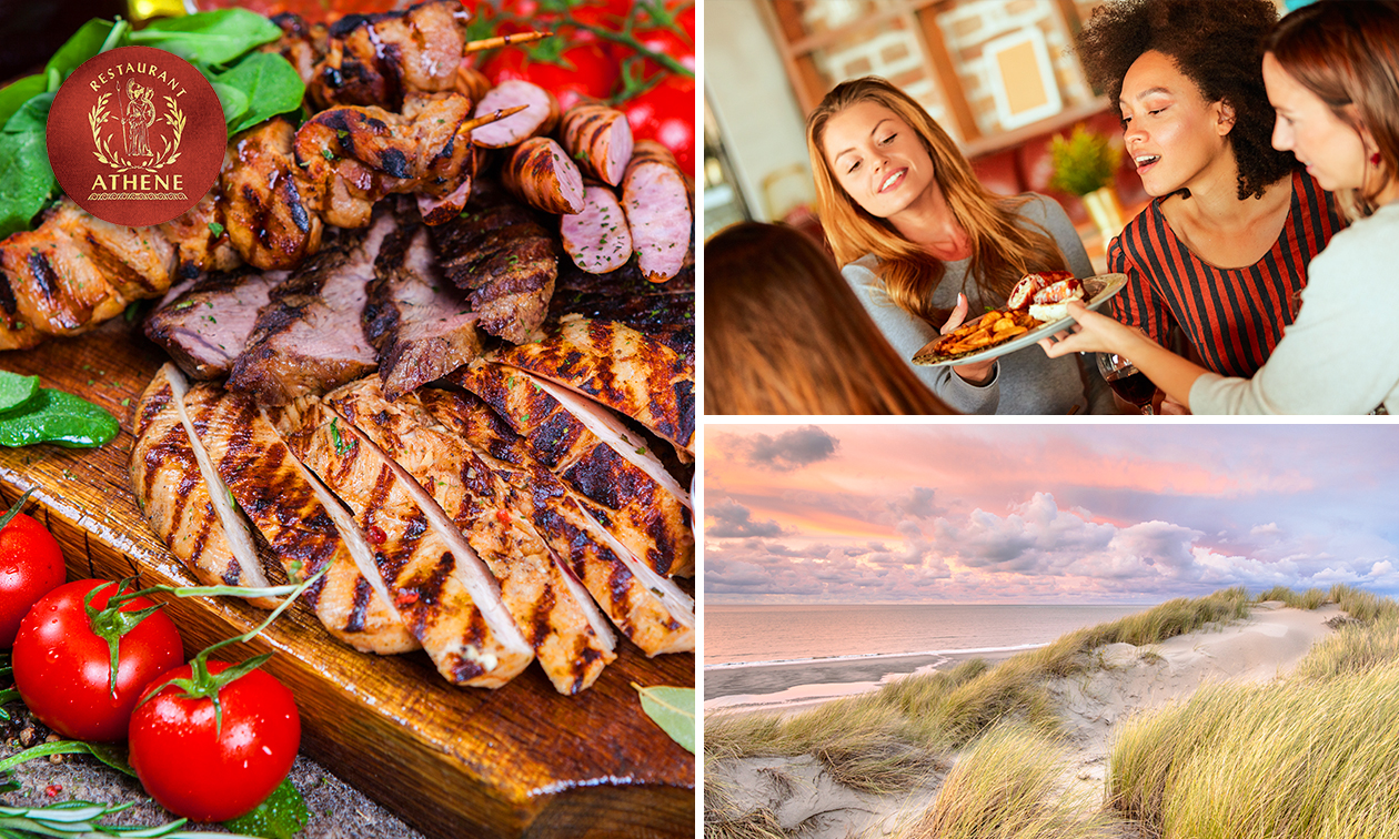 3-gangen keuzediner of -lunch bij Restaurant Athena in Oostende