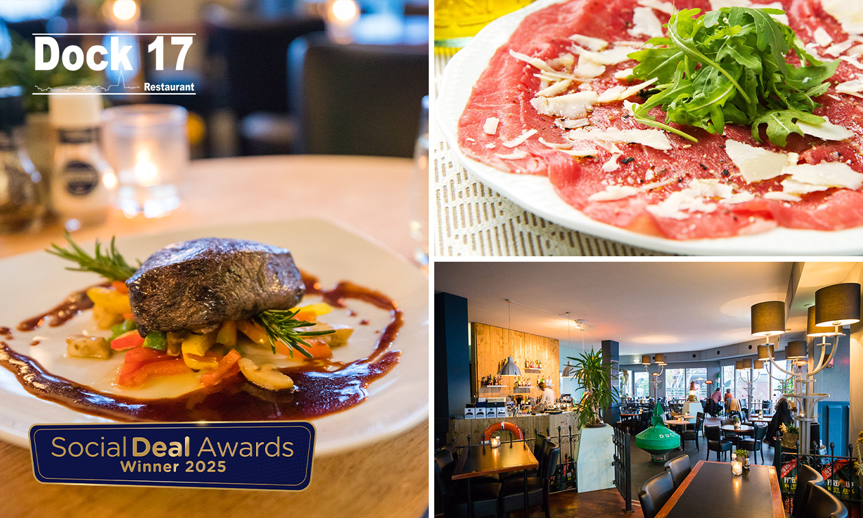 3-gangendiner à la carte bij Dock 17