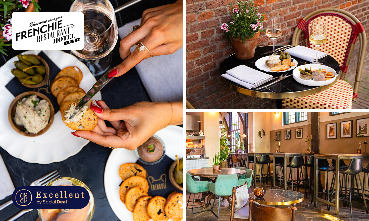 High wine incl. 3 of 4 gerechtjes bij Restaurant Frenchie