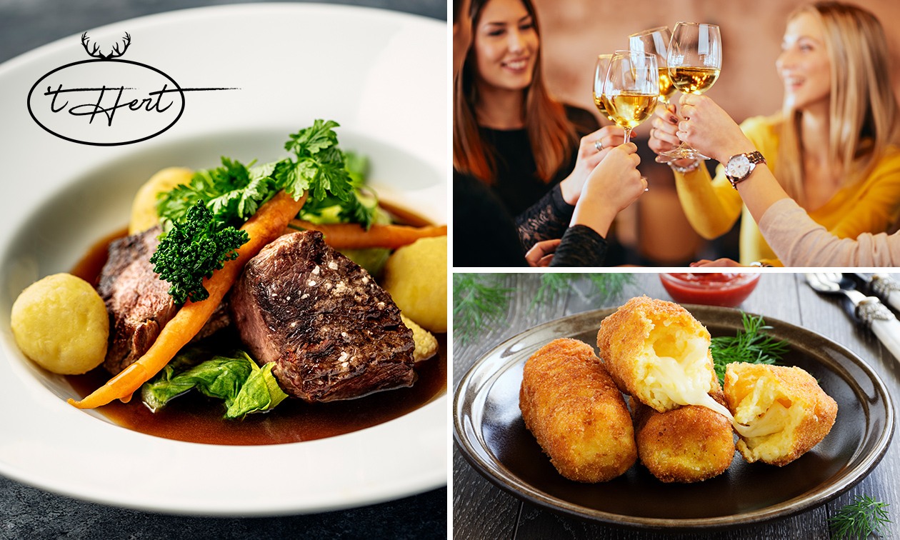 2- of 3-gangen wilddiner + amuse bij Restaurant 't Hert
