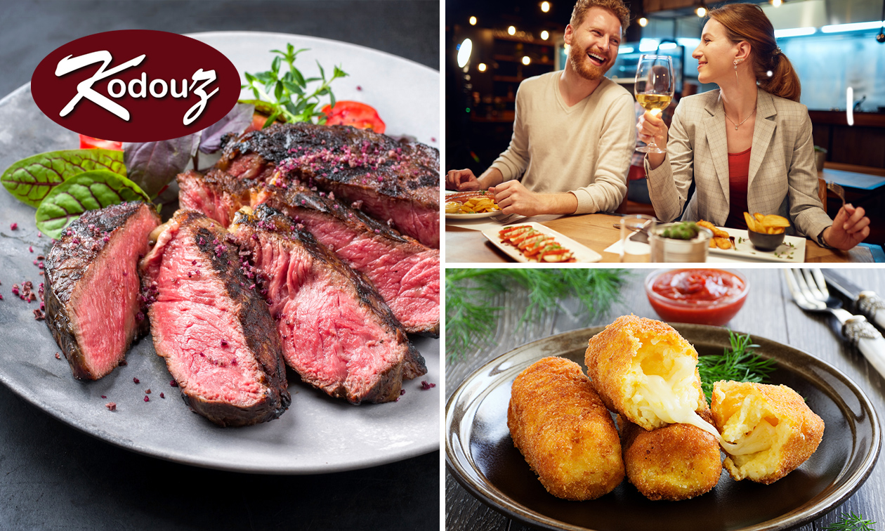 4-gangen keuzediner of -lunch bij Restaurant Kodouz