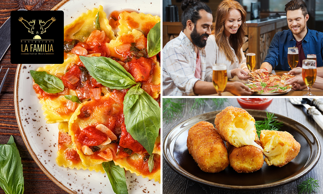 Italiaans 3-gangen keuzediner bij Restaurant La Familia