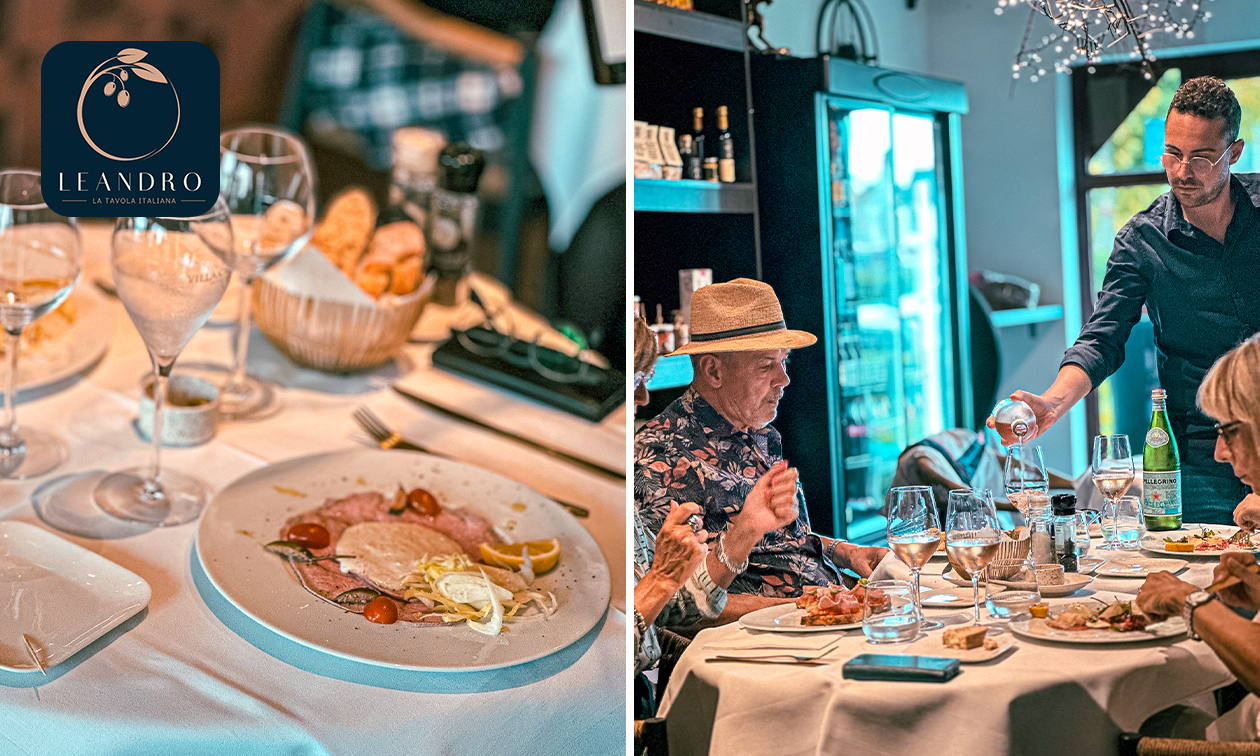 2- of 3-gangendiner of -lunch à la carte bij Restaurant Leandro