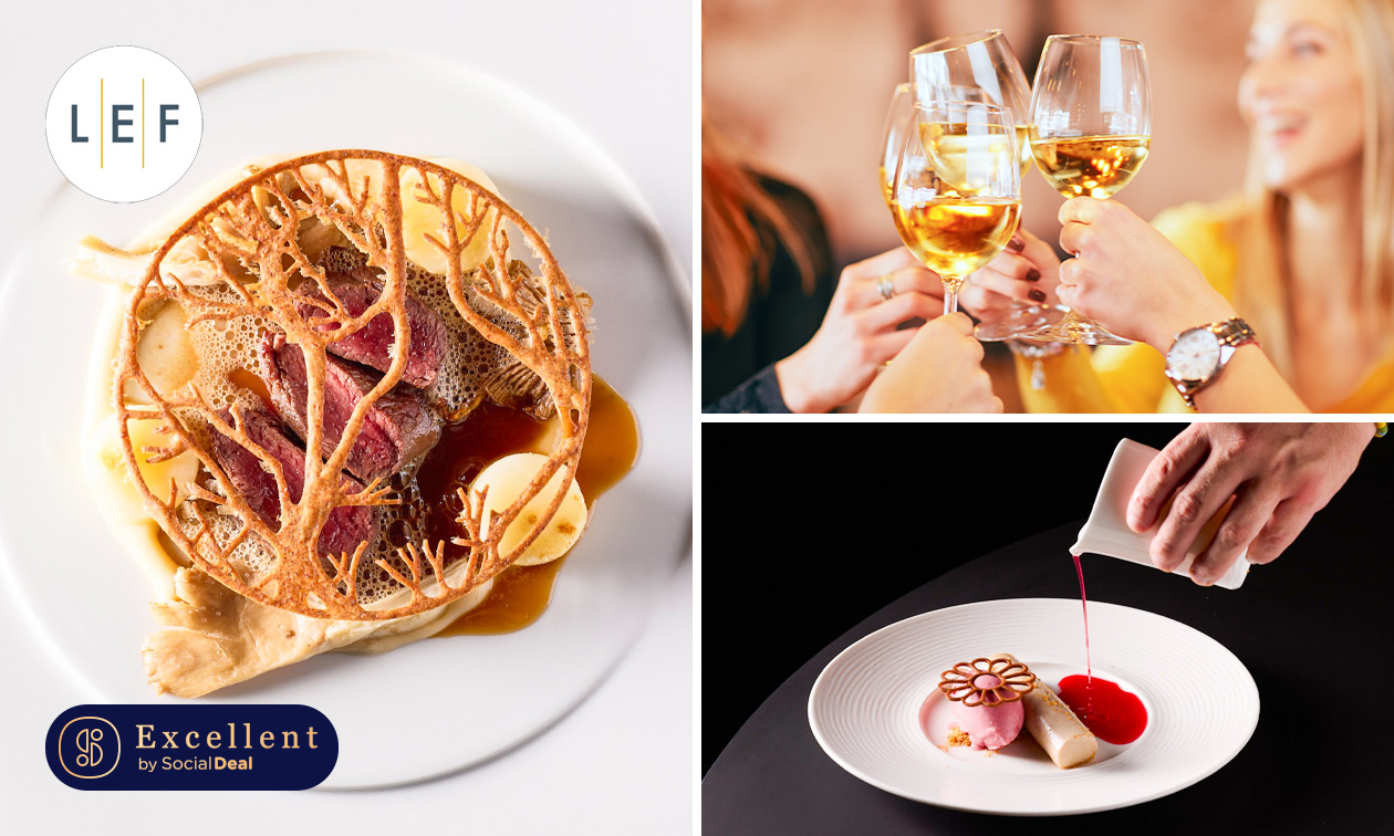 5-gangenlunch of -diner van de chef + amuses