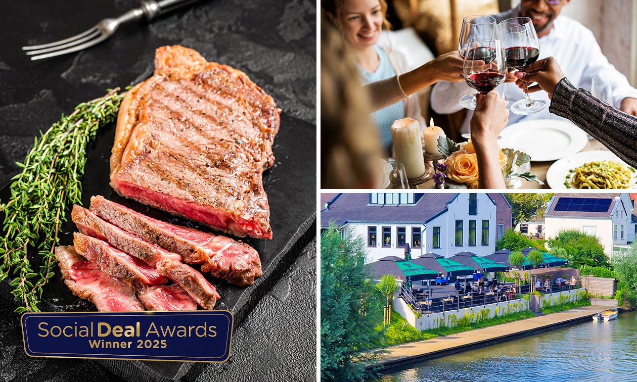 3- of 4-gangendiner à la carte aan het water