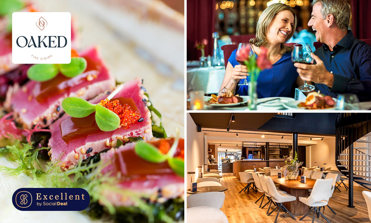 3-gangenlunch of -diner van de chef bij Restaurant Oaked