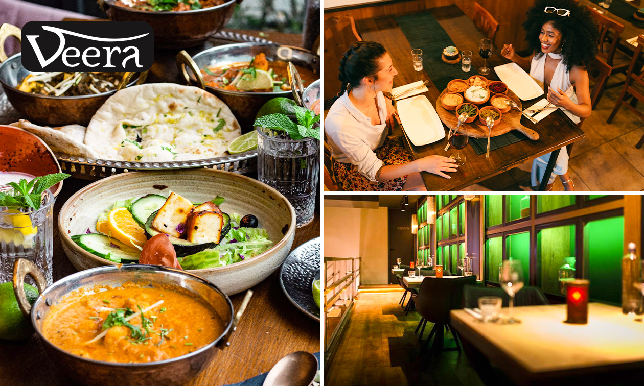 Indiaas 2- of 3-gangendiner à la carte bij Restaurant Veera