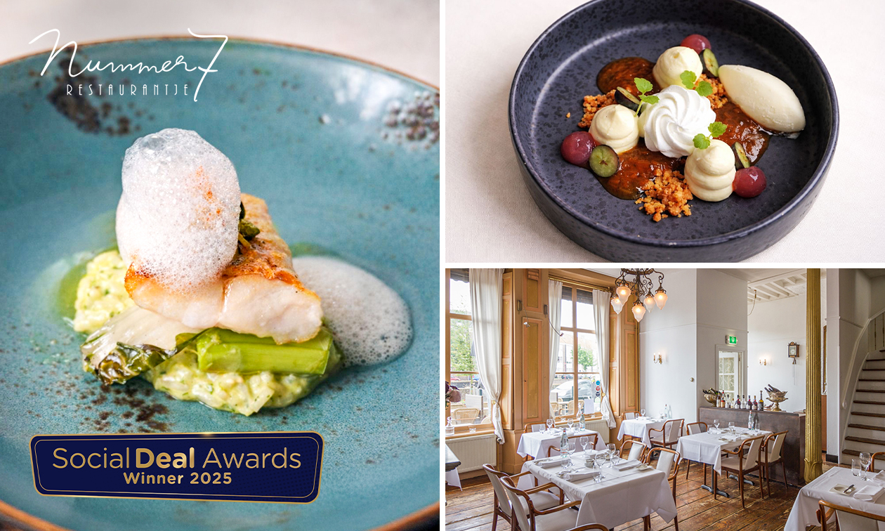 4- of 5-gangendiner van de chef bij Restaurantje Nummer 7