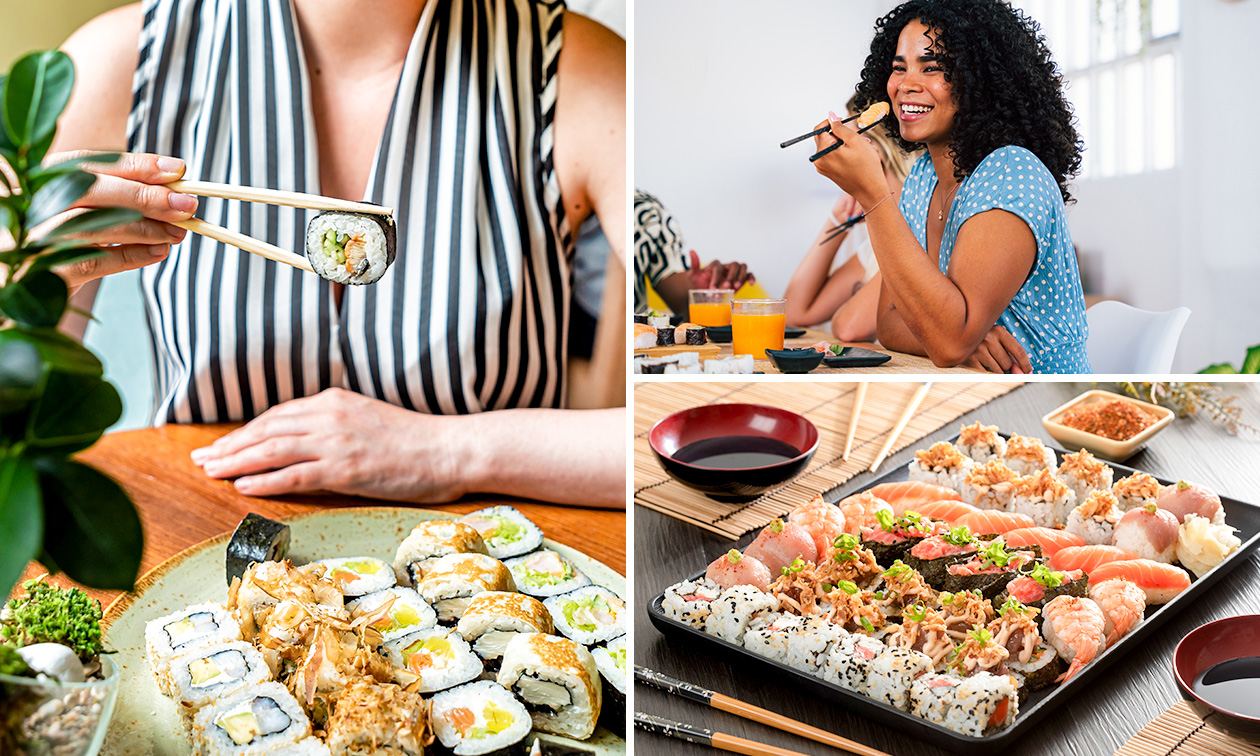 Sushibox (40 stuks) + kippenvleugels voor afhaal