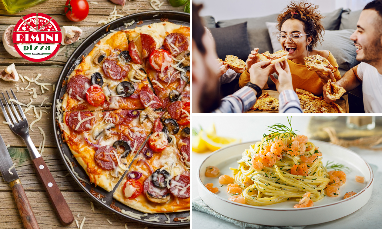 Rimini Pizza, Pizza of pasta naar keuze + frisdrank voor afhaal bespaar