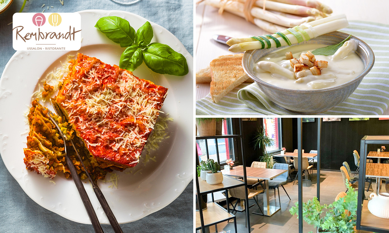 4-gangen aspergediner bij Ristorante Rembrandt