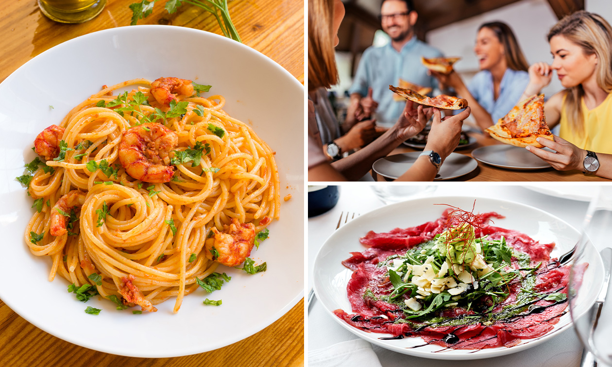 Italienisches 3-Gänge-Menü nach Wahl