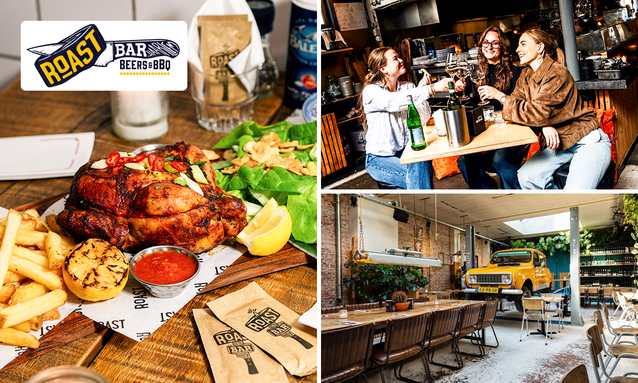 2- of 3-gangendiner à la carte bij Roast Bar Haarlem