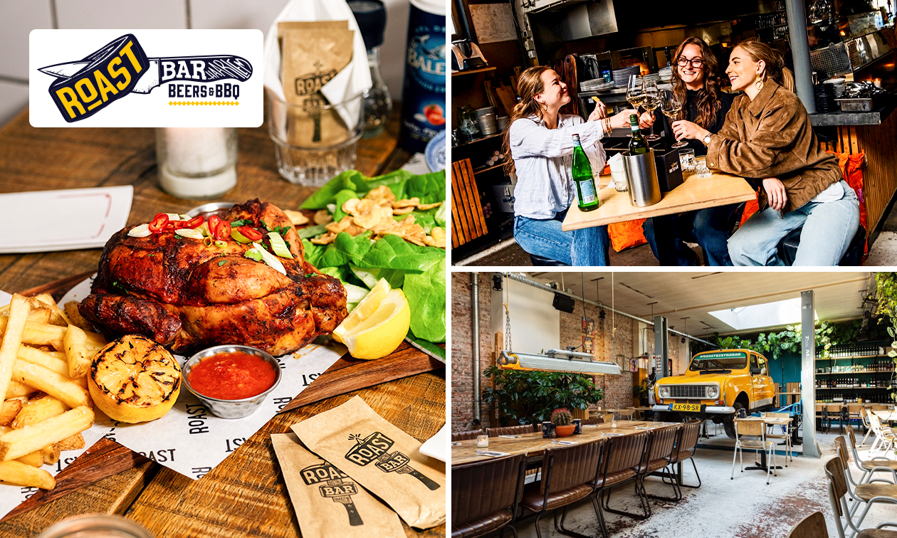 2- of 3-gangendiner à la carte bij Roast Bar Haarlem