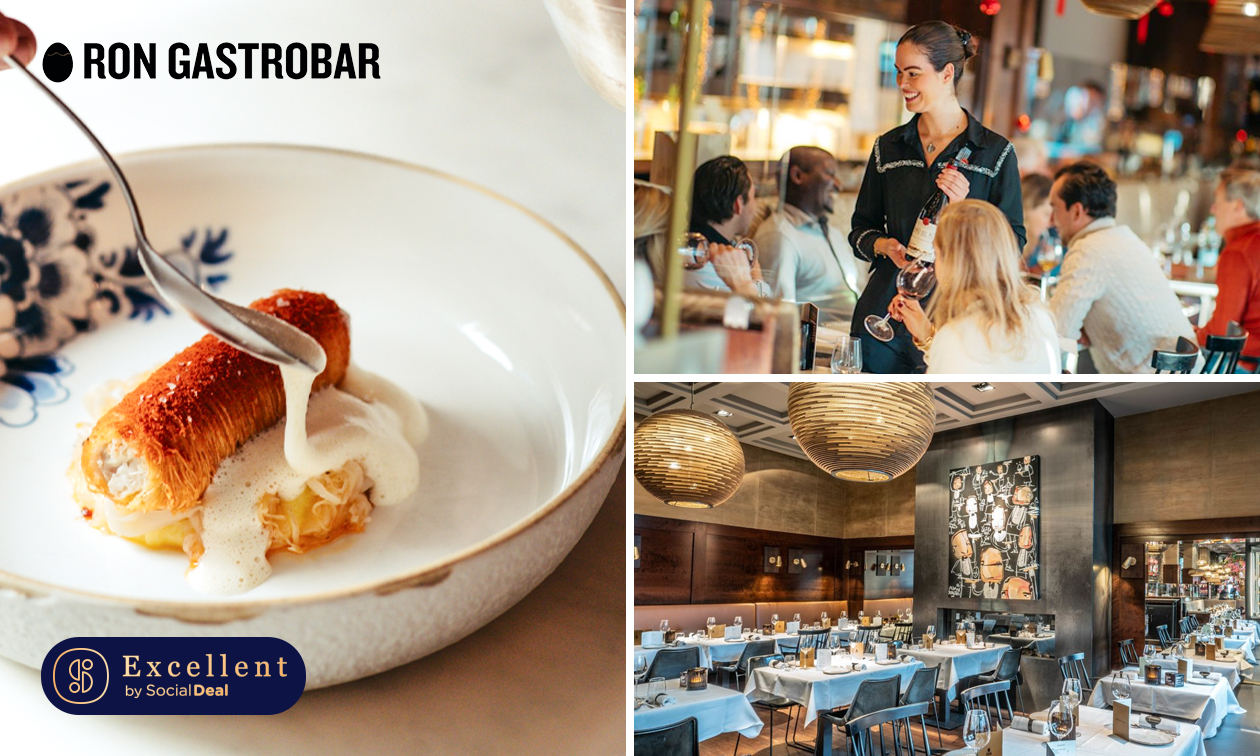 3-gangenlunch à la carte + friet + salade bij Michelinster-restaurant Ron Gastrobar