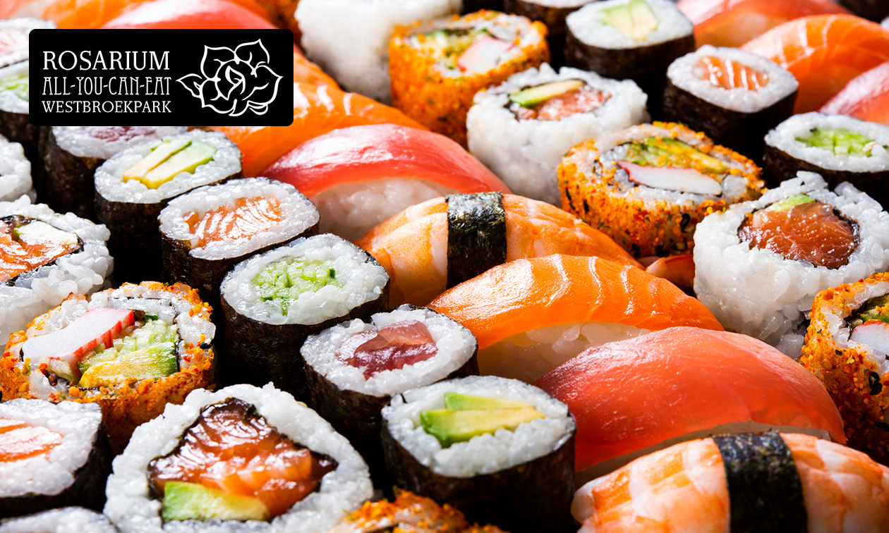 Sushibox (20, 30, 40 of 50 stuks) voor afhaal bij Rosarium Westbroekpark