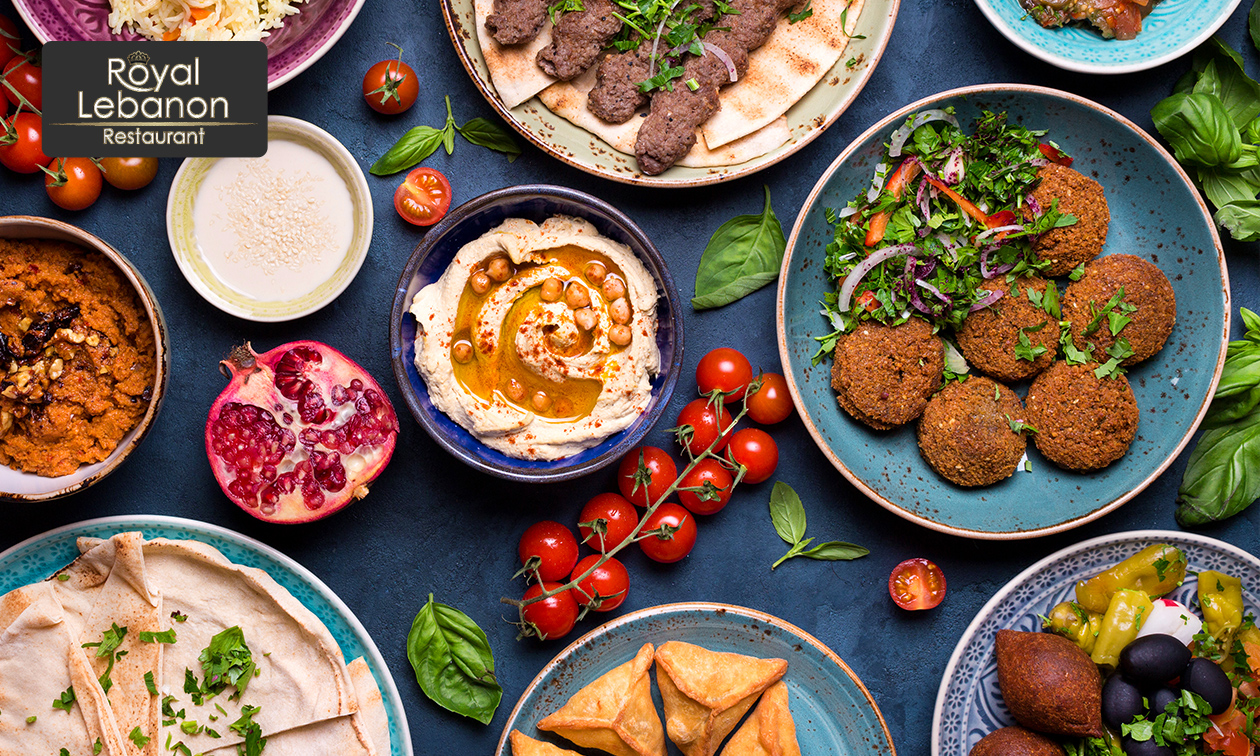 Libanese lunch of diner naar keuze + koffie of thee bij Royal Lebanon Lasne