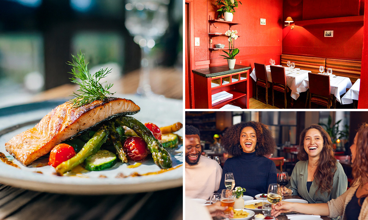 3-gangen visdiner of -lunch bij restaurant Rugbyman 1