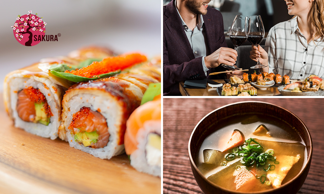 Plateau de sushis + soupe miso au coeur de Liège