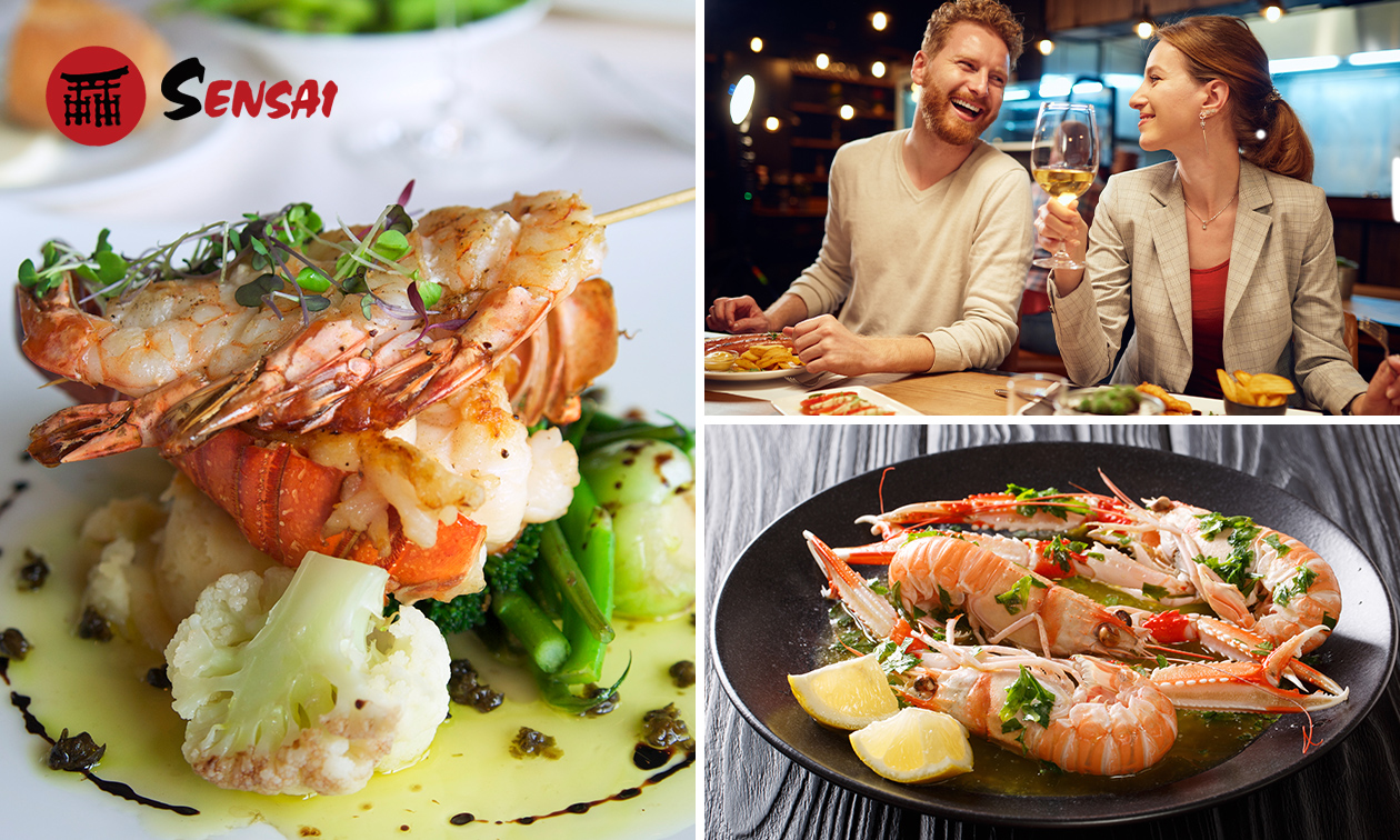 2-gangen kreeftdiner bij Sensai