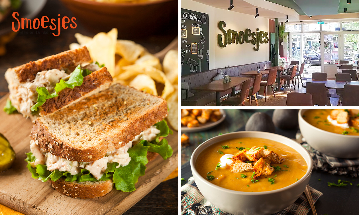 2- of 3-gangen keuzelunch bij Smoesjes