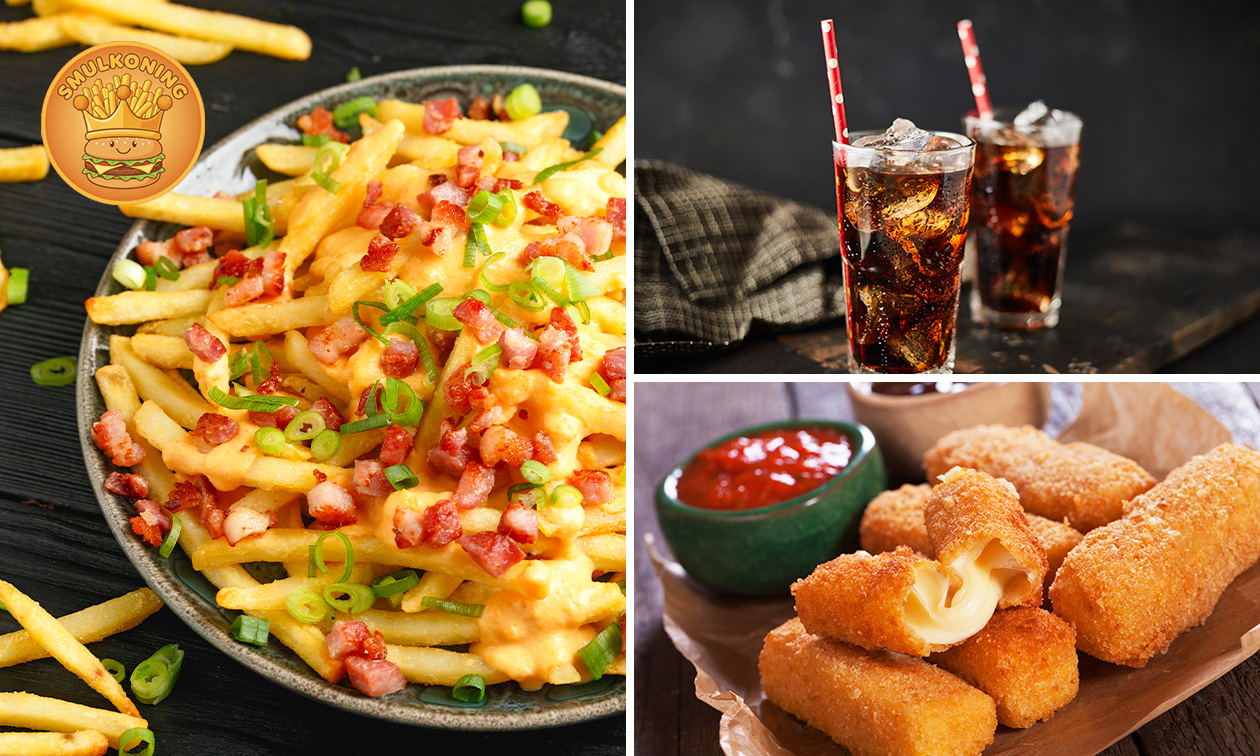 Hollandse snacktapas + friet + Monster Energy of frisdrank