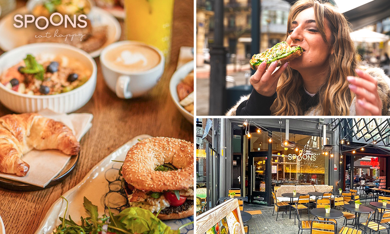 Toast of bagel naar keuze + drankje + bananenbrood bij Spoons in hartje Leuven