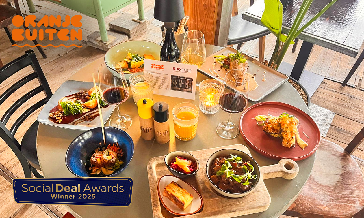 4-gangen keuzediner aan het Markermeer bij Strandpaviljoen Oranje Buiten