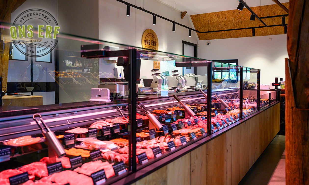Vleespakket naar keuze (4 pers.) voor afhaal bij Streekwinkel Ons Erf