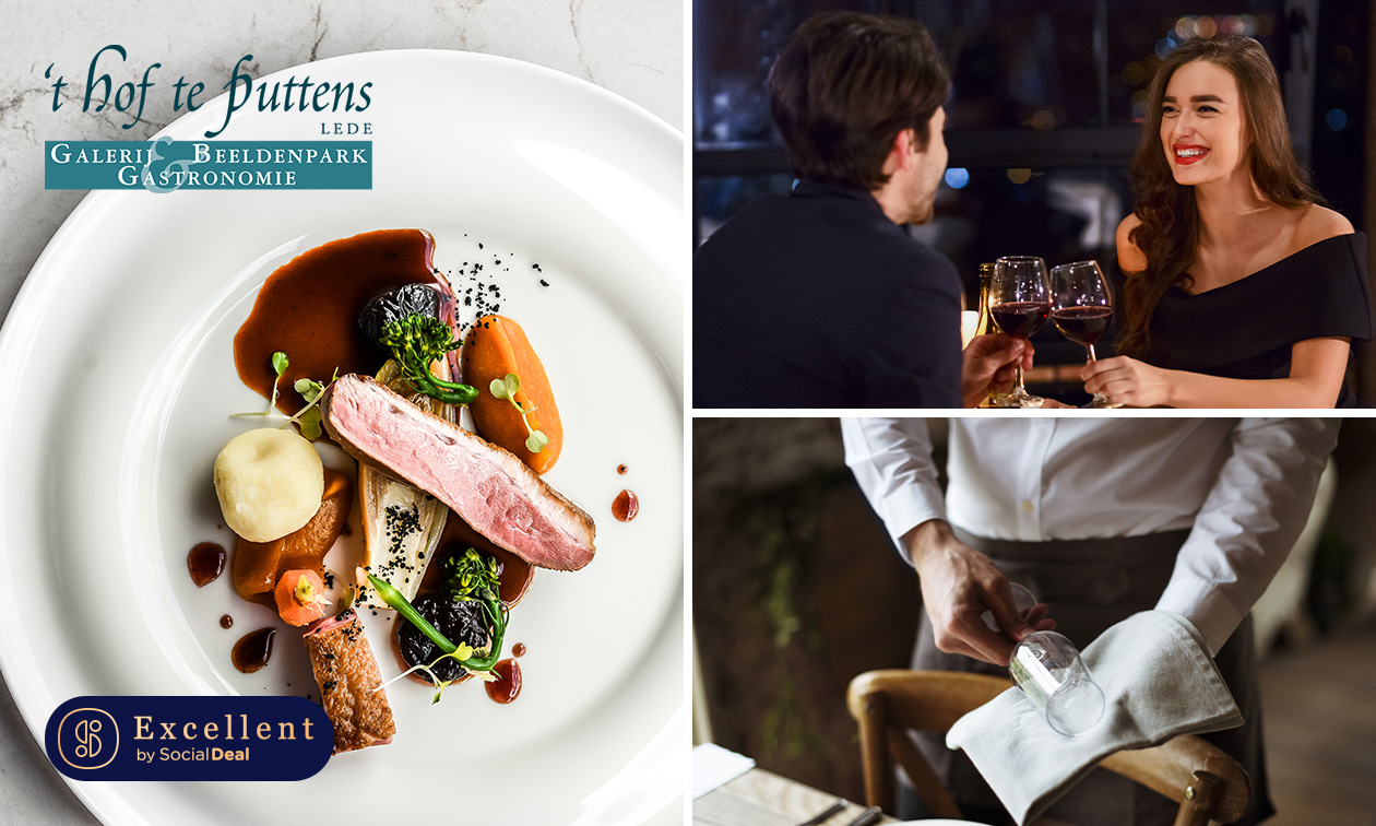 6- of 8-gangen degustatiemenu + evt. amuse bij 't Hof te Puttens
