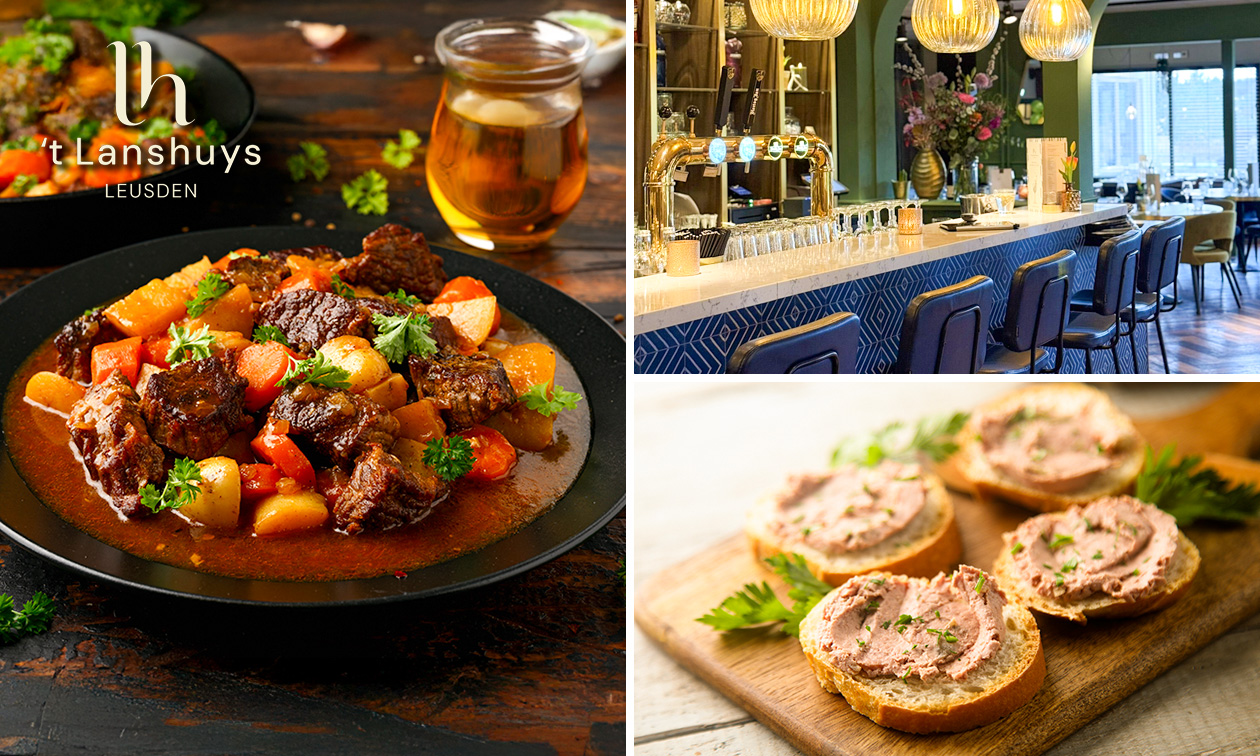 3-gangen wilddiner + amuse bij 't Lanshuys