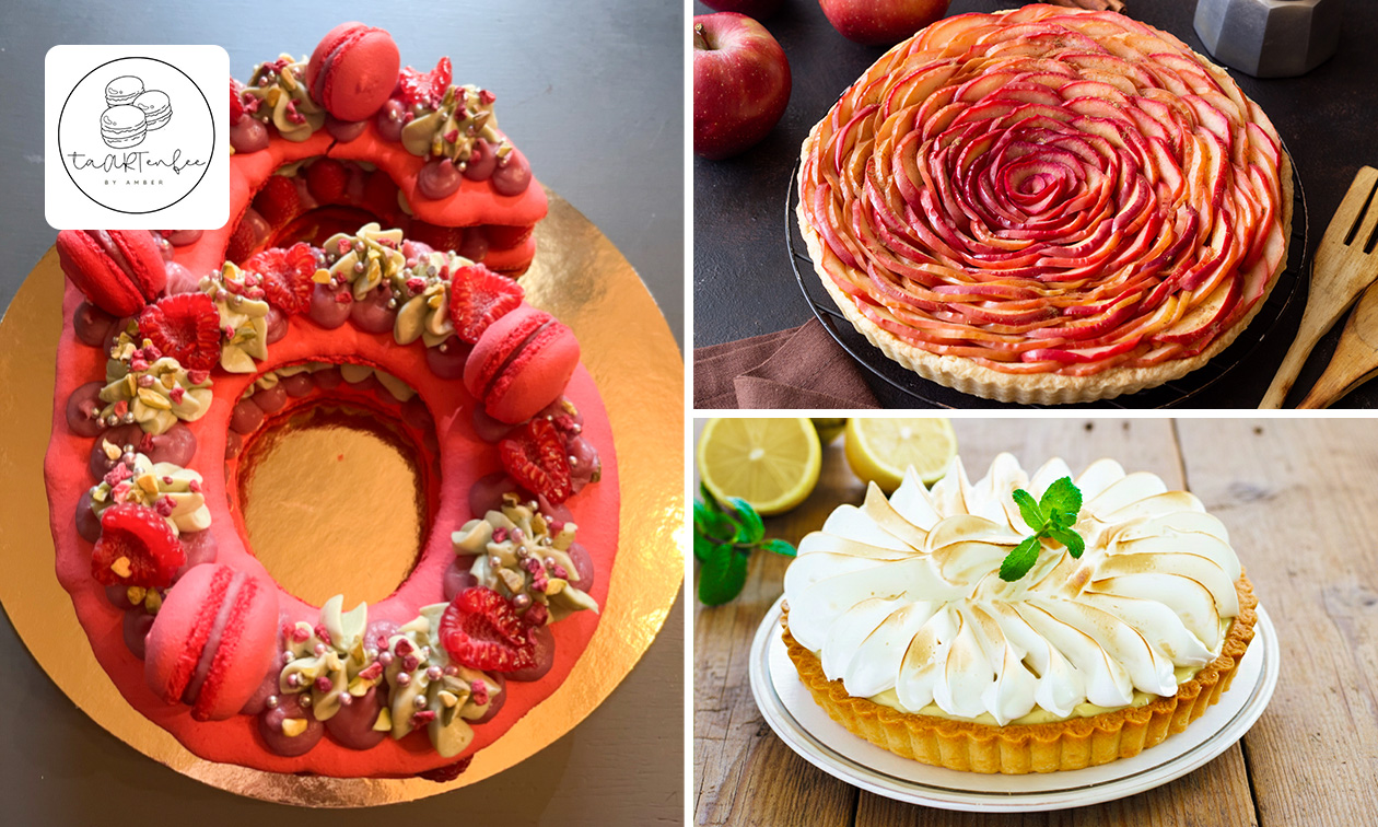 Taartbox voor 2 tot 4 personen om af te halen