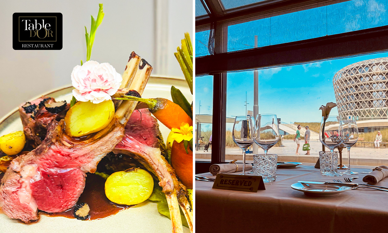 3-gangen keuzelunch of -diner in hartje Middelkerke