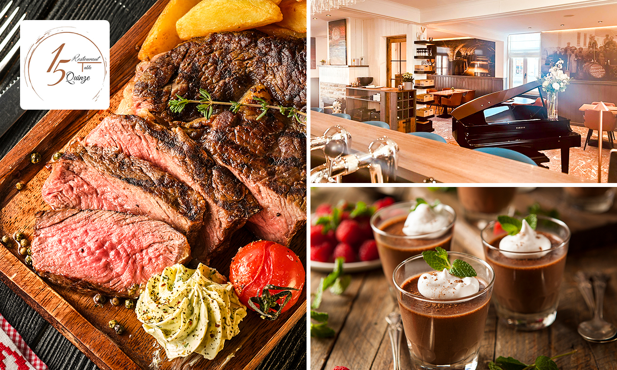 3-gangen keuzelunch of -diner bij Table Quinze