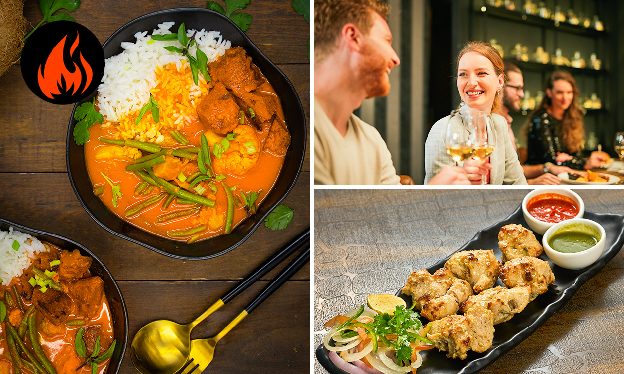 Indiaas 3-gangendiner à la carte