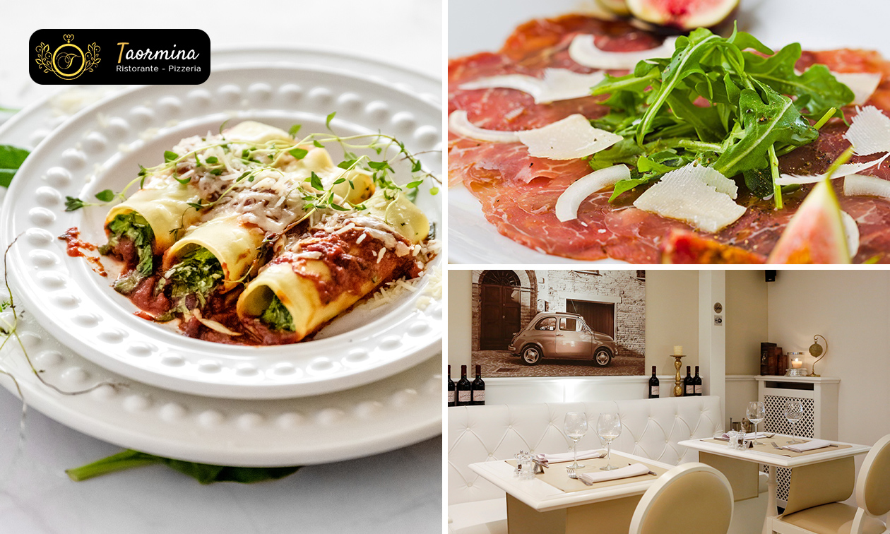 Italiaans 3-gangen keuzelunch of -diner bij Taormina