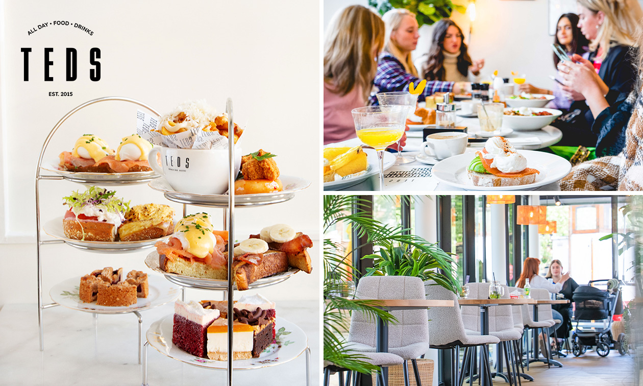 High tea (1,5 uur), shared brunch of ontbijt bij Teds