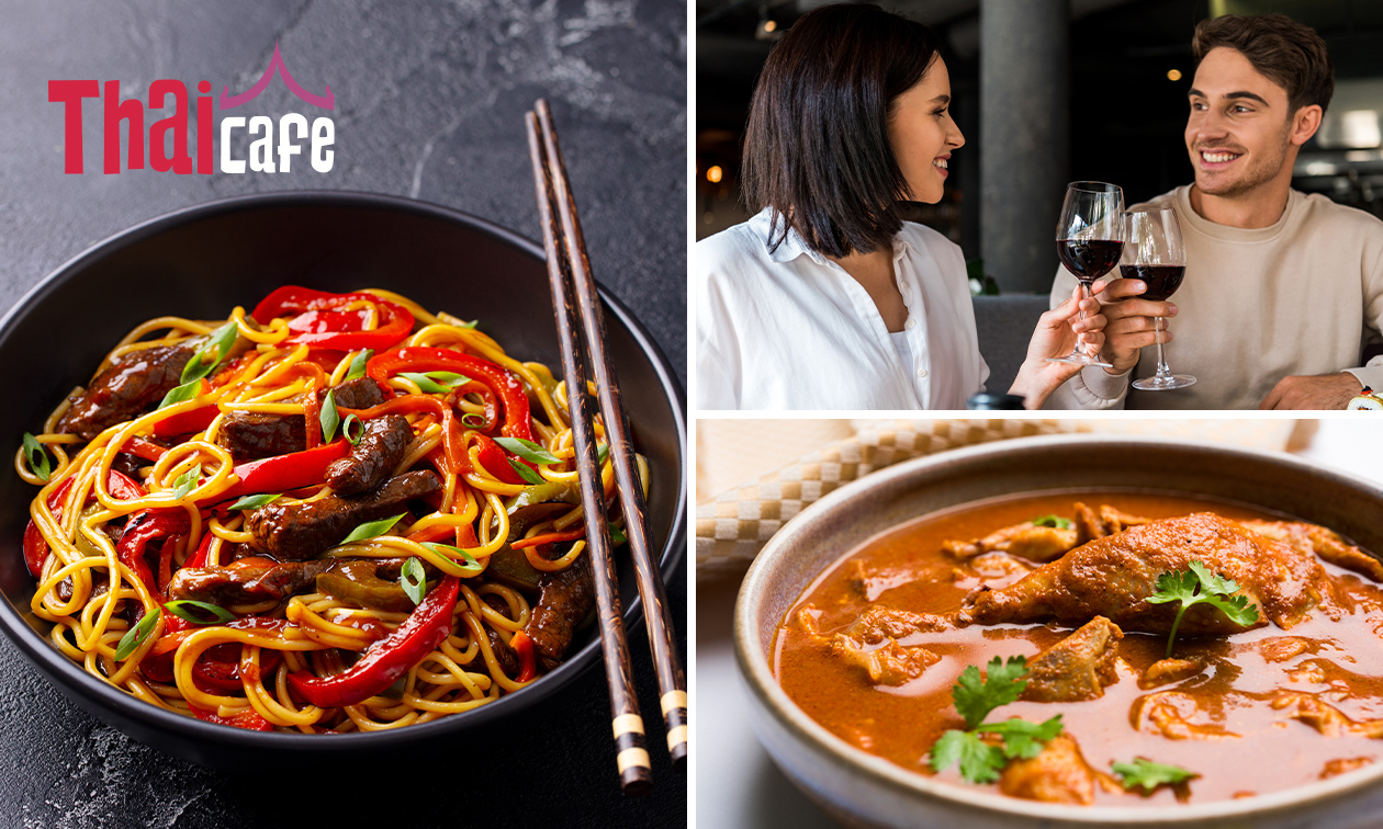 Thais 2-gangen keuzediner of -lunch bij Thai Café Mechelen