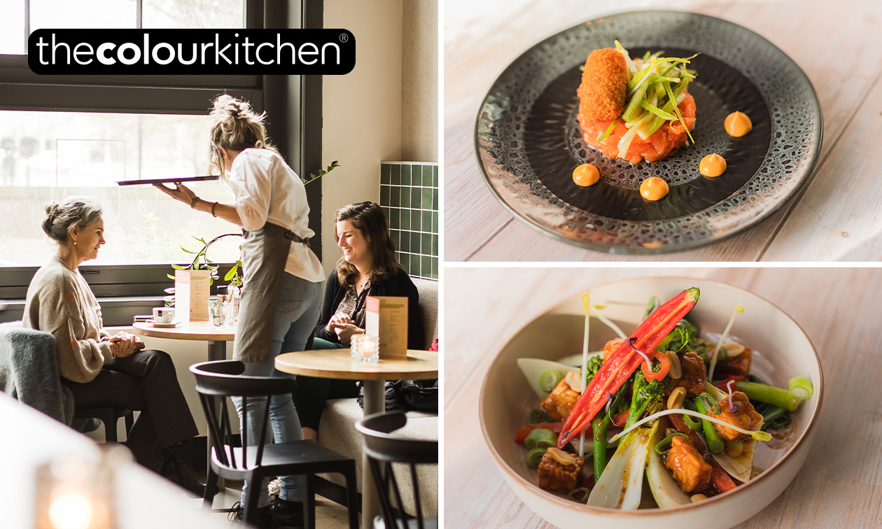 The Colour Kitchen, Shared diningdiner + dessert bespaar 35 in