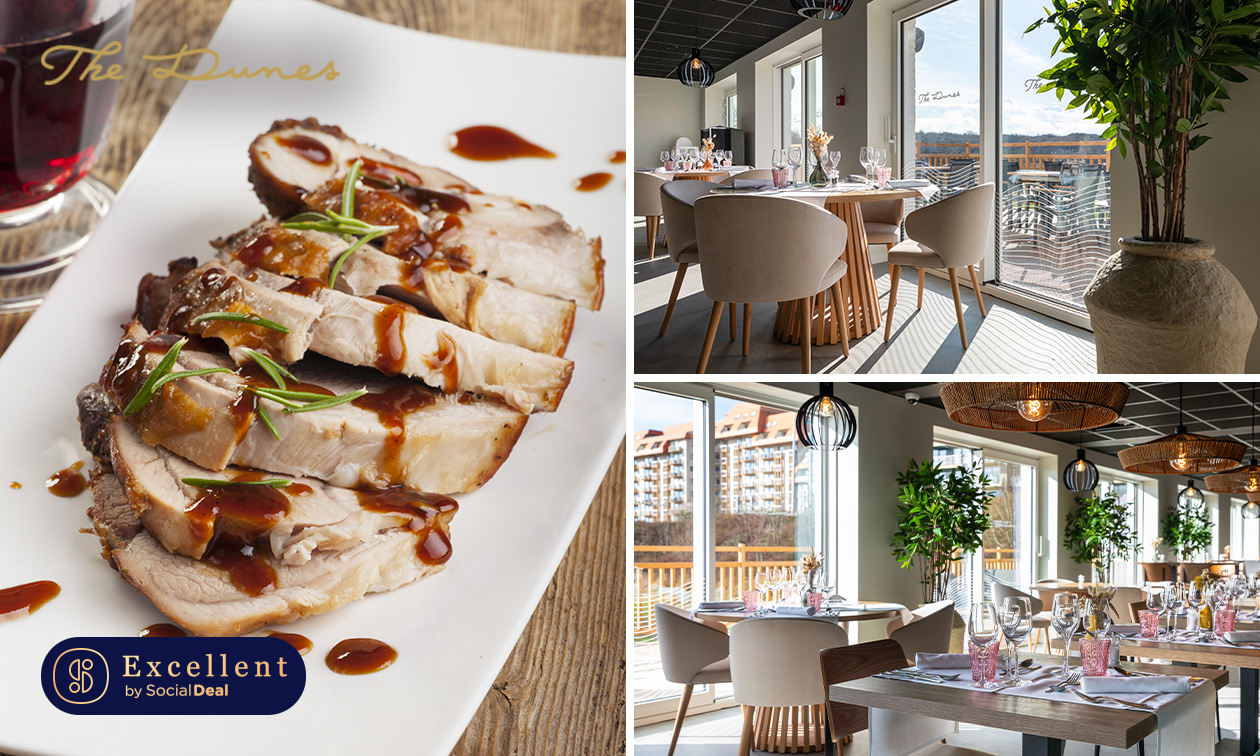 Gastronomische 3-gangenlunch van de chef bij The Dunes Restaurant