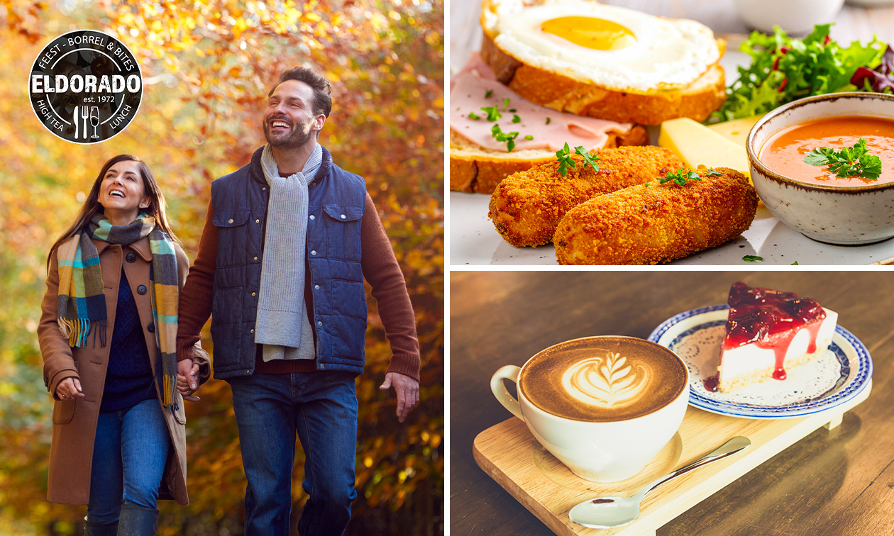 Wandelarrangement incl. warme drank + gebak + 12-uurtje bij Theeschenkerij Eldorado