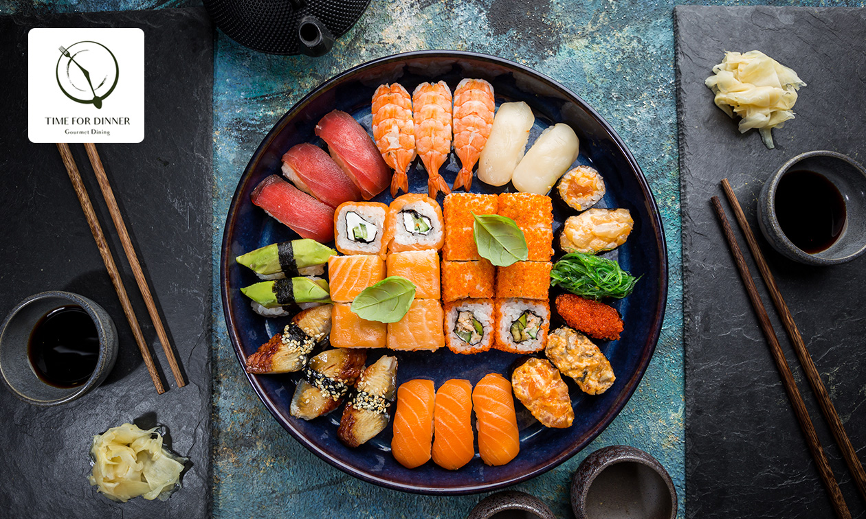 Sushibox naar keuze (24 of 68 stuks) bij Time For Dinner