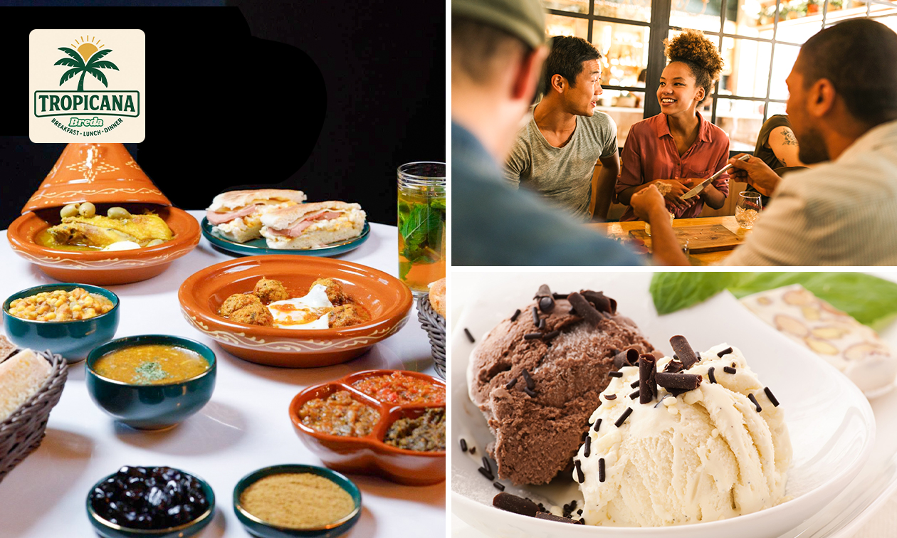 4-gangen Marokkaans proeverijdiner bij Tropicana Breda