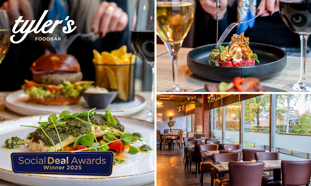3-gangendiner à la carte bij Tyler's Foodbar