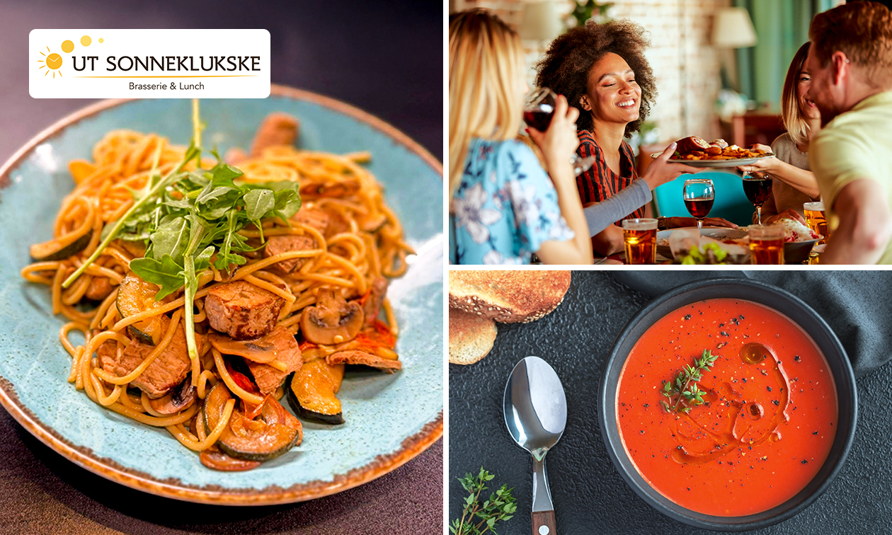 3-gangen keuzediner bij Ut Sonneklukske brasserie & lunch