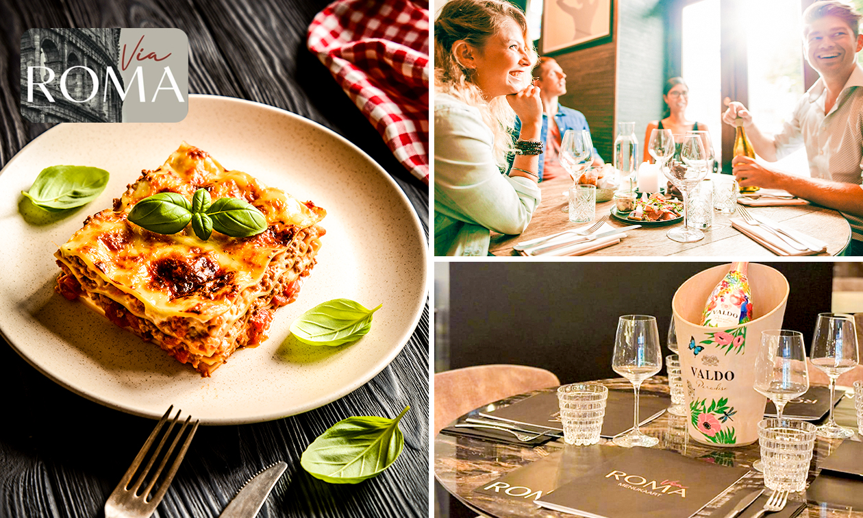 Italiaans 2- of 3-gangen keuzediner of -lunch bij Via Roma