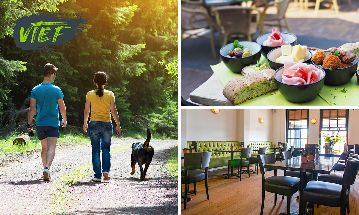 Wandelarrangement incl. warme drank, gebak en lunch bij Vief