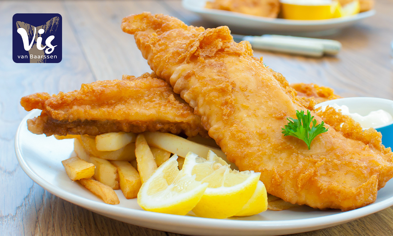 Vis van Baarssen Visgerecht naar keuze friet saus en frisdrank Vis van Baarssen Visgerecht naar keuze friet saus en frisdrank